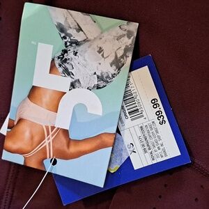 Joy Lab 7/8-Length High-Rise Leggings, Royal Burgundy, Womens XS